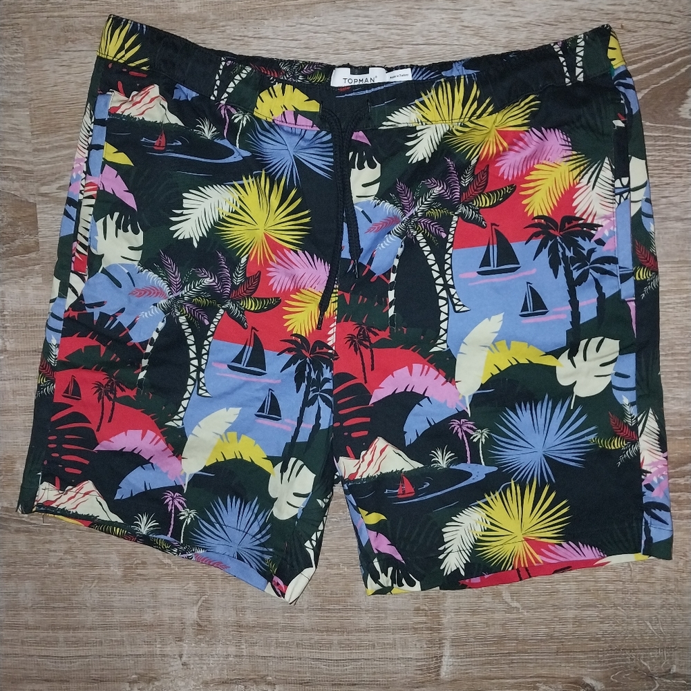 Topman pattern shorts nwt size medium